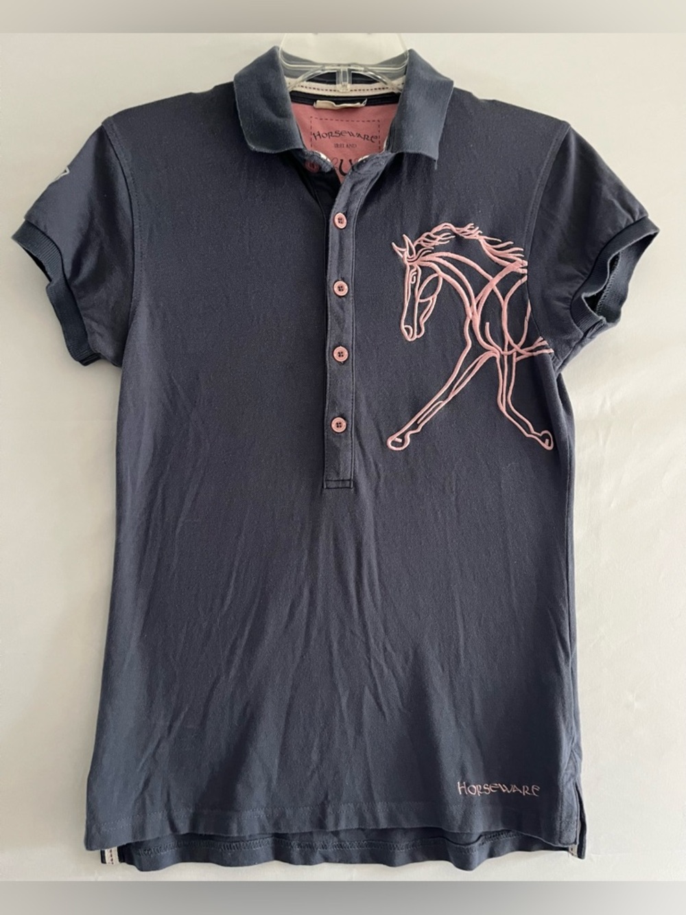 Horseware Ireland | Pink Embroidered Horse Graphic Polo
